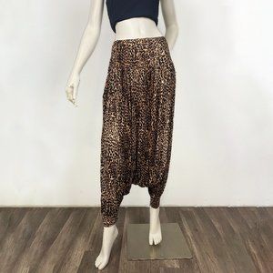 Boho Beach Wide Harem Pants Ethnic Gypsy Hippiestyle Cotton Retro With Pockets